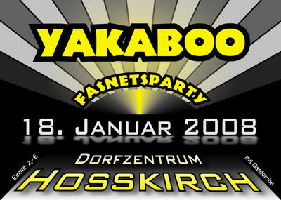 Party Flyer: YAKABOO-Party am 18.01.2008 in Hokirch
