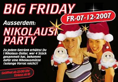 Party Flyer: Agostea - BIG FRIDAY am 07.12.2007 in Hannover