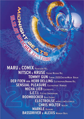 Party Flyer: Midnight Beats am 15.12.2007 in Rostock