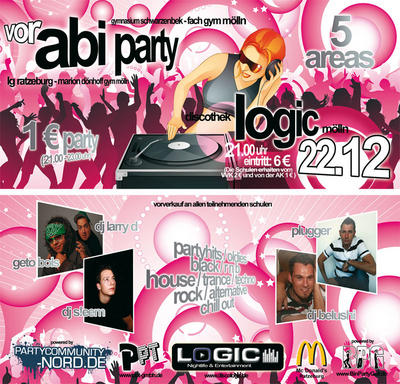 Party Flyer: 1. Vorabiparty 2007/2008 am 22.12.2007 in Mölln