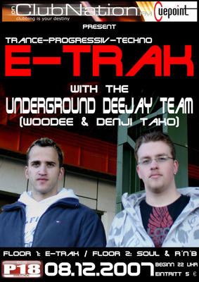 Party Flyer: E-TRAK Party am 08.12.2007 in Rostock