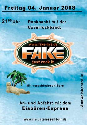 Party Flyer: Eisbrenfest 2008 (Unteressendorf) am 04.01.2008 in Hochdorf
