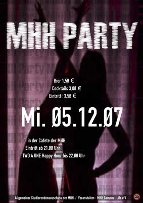 Party Flyer: MHH Weihnachtsparty am 05.12.2007 in Hannover