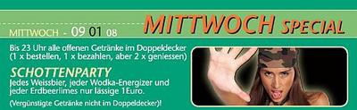 Party Flyer: Mittwoch Special @ SuperMäx am 09.01.2008 in Senden