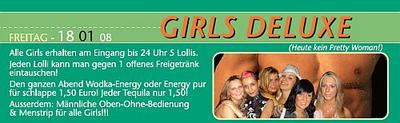 Party Flyer: Girls Deluxe @ SuperMx am 18.01.2008 in Senden