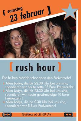 Party Flyer: Rush Hour @ SuperMx am 23.02.2008 in Senden