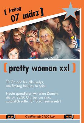 Party Flyer: Pretty Woman XXL @ SuperMäx am 07.03.2008 in Senden