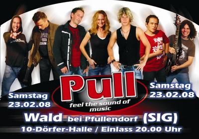 Party Flyer: Rocknacht mit Pull am 23.02.2008 in Wald