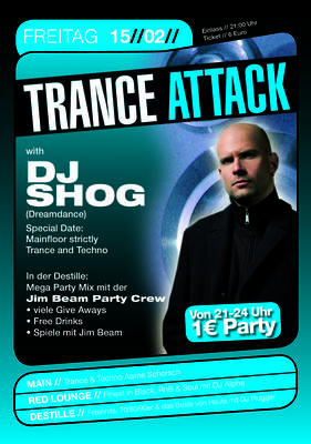 Party Flyer: Trance Attack am 15.02.2008 in Mlln