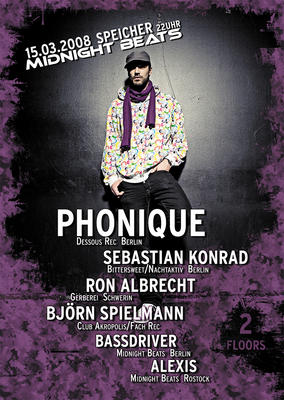 Party Flyer: MIDNIGHT BEATS am 15.03.2008 in Rostock