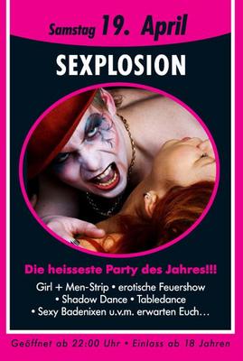 Party Flyer: Agostea Hannover // SEXPLOSION am 19.04.2008 in Hannover
