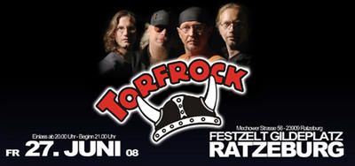 Party Flyer: TORFROCK LIVE IN RATZEBURG am 27.06.2008 in Ratzeburg