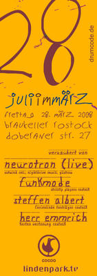 Party Flyer: Juli im Mrz am 28.03.2008 in Rostock