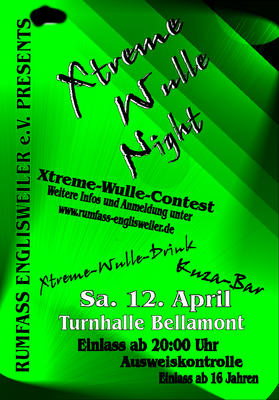 Party Flyer: Xtreme-Wulle-Night am 12.04.2008 in Steinhausen/Rottum