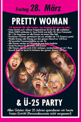 Party Flyer: Pretty Woman & Ü25-Party @ SuperMäx am 28.03.2008 in Senden