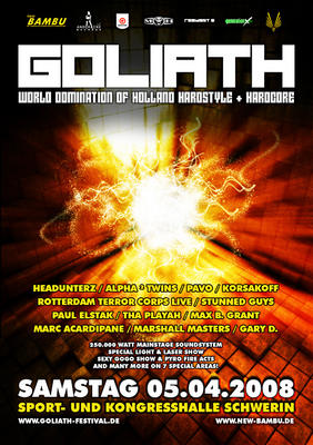 Party Flyer: Goliath 2008 am 05.04.2008 in Schwerin