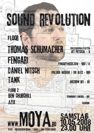 Party Flyer: Sound Revolution am 10.05.2008 in Rostock