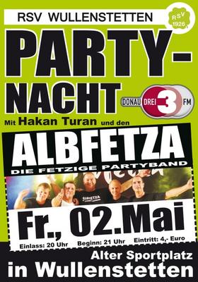Party Flyer: ALBFETZA - VOLL DAS LEBEN TOUR 2008 am 02.05.2008 in Senden