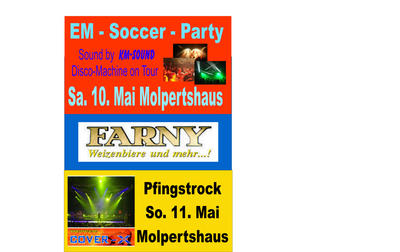Party Flyer: Pfingstrock mit Cover X in Molpertshaus am 11.05.2008 in Wolfegg
