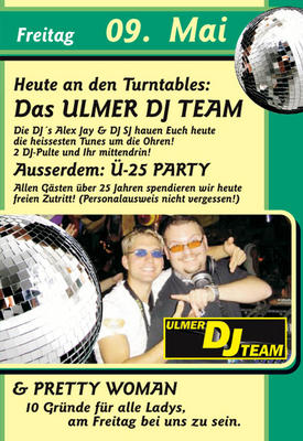 Party Flyer: Pretty Woman + 25-Party + Ulmer DJTeam live @ SuperMx am 09.05.2008 in Senden