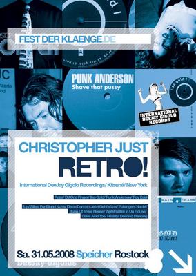 Party Flyer: Fest der Klnge @ Christopher Just RETRO! am 31.05.2008 in Rostock