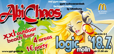 Party Flyer: Abi Chaos 2008 am 18.07.2008 in Mlln