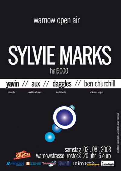 Party Flyer: Warnow Open Air - Sylvie Marks am 02.08.2008 in Rostock