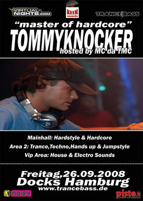 Party Flyer: TommyKnockers-Masters of Hardcore am 26.09.2008 in Hamburg