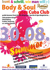 Party Flyer: Body & Soul goes Cuba Club am 30.08.2008 in Neumnster