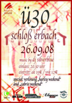 Party Flyer: 30 Schloss Erbach am 26.09.2008 in Erbach