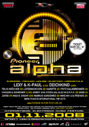 Party Flyer: Pioneer alpha Festival 2008 am 01.11.2008 in Schwerin
