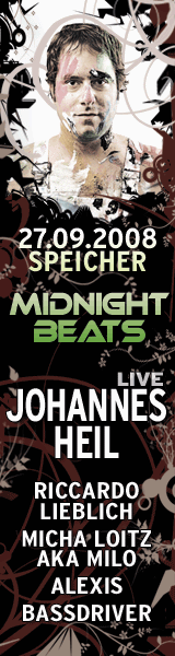 Party Flyer: Midnight Beats @ JOHANNES HEIL am 27.09.2008 in Rostock