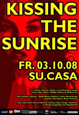 Party Flyer: Kissing the Sunrise am 03.10.2008 in Ulm