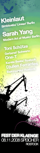 Party Flyer: FEST DER KLNGE am 08.11.2008 in Rostock