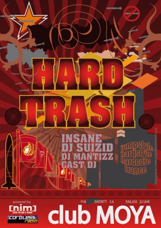 Party Flyer: Hard Trash am 24.10.2008 in Rostock