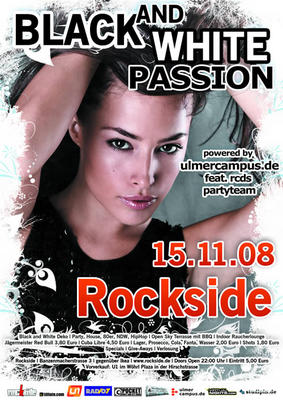 Party Flyer: Black and White Passion am 15.11.2008 in Ulm