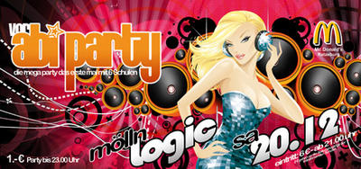 Party Flyer: 1. Vorabiparty 2008 am 20.12.2008 in Mlln