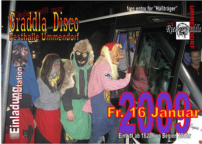 Party Flyer: Graddla Disco '09 am 16.01.2009 in Ummendorf