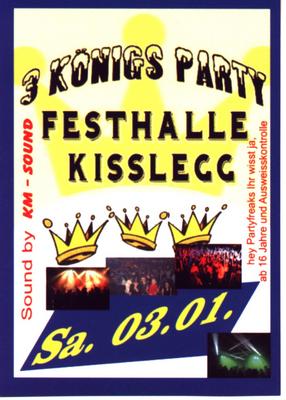 Party Flyer: 3 Knigs Party am 03.01.2009 in Kilegg
