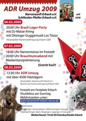 Party Flyer: Brasil Lager Party @ Erbach am 06.02.2009 in Erbach