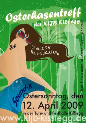 Party Flyer: Osterhasentreff am 12.04.2009 in Kilegg