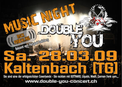 Party Flyer: Double You rockt Kaltenbach am 28.03.2009 in Kaltenbach