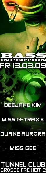Party Flyer: Deejane Kim BassInfection am 13.03.2009 in Hamburg