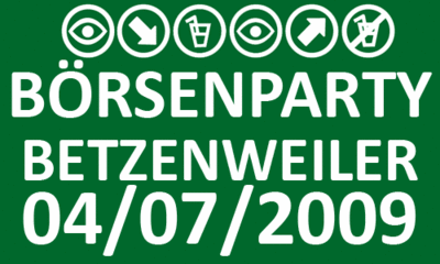 Party Flyer: BRSENPARTY Betzenweiler am 04.07.2009 in Betzenweiler