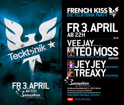 Party Flyer: TECKTONIK - TANZ - TREFF am 03.04.2009 in Berlin
