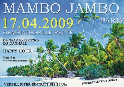 Party Flyer: Mambo Jambo Party 2009 am 17.04.2009 in Reute