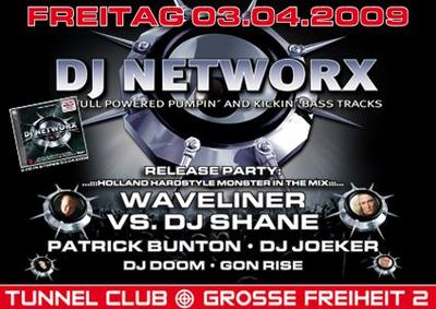 Party Flyer: DJ Networx Vol. 40 Release Party am 03.04.2009 in Hamburg