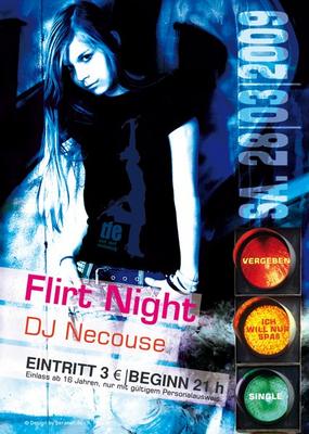 Party Flyer: Flirt Night @ TFE am 28.03.2009 in Ulm