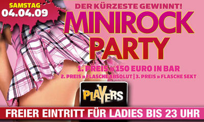 Party Flyer: Minirock Party @ Players am 04.04.2009 in Ulm