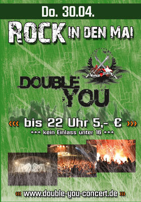 Party Flyer: DOUBLE YOU | ROCK in den Mai | Winterstettendorf am 30.04.2009 in Ingoldingen